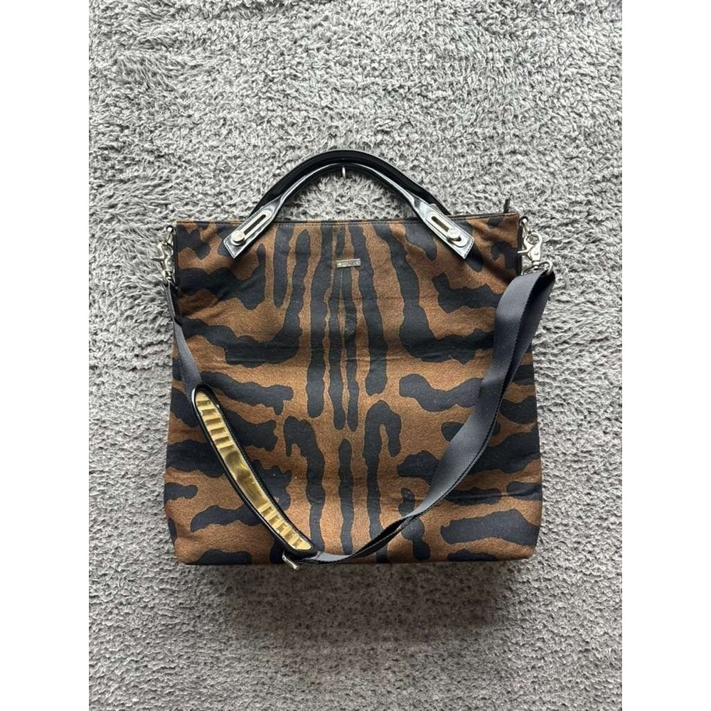 Abbi Animal Print Faux Leather Crossbody Laptop Bag Multicolor Unisex 16" x 16"‎